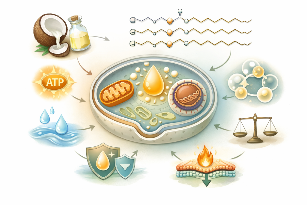 Caprylic/Capric Triglyceride: Gentle Lipid Support for Cellular Energy & Longevity