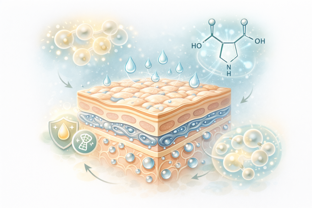 Pyrrolidone Carboxylic Acid (PCA): Gentle Hydration Support for Skin Longevity