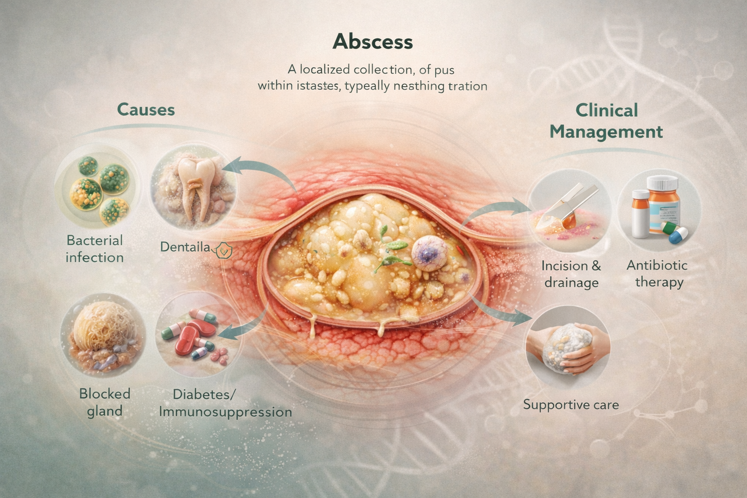 Abscess: definition, causes and clinical management