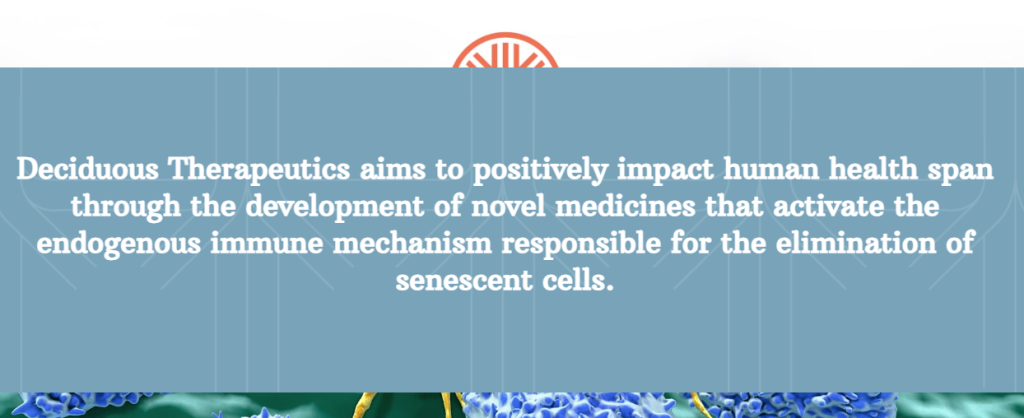 Deciduous Therapeutics: One Therapy for Aging Diseases