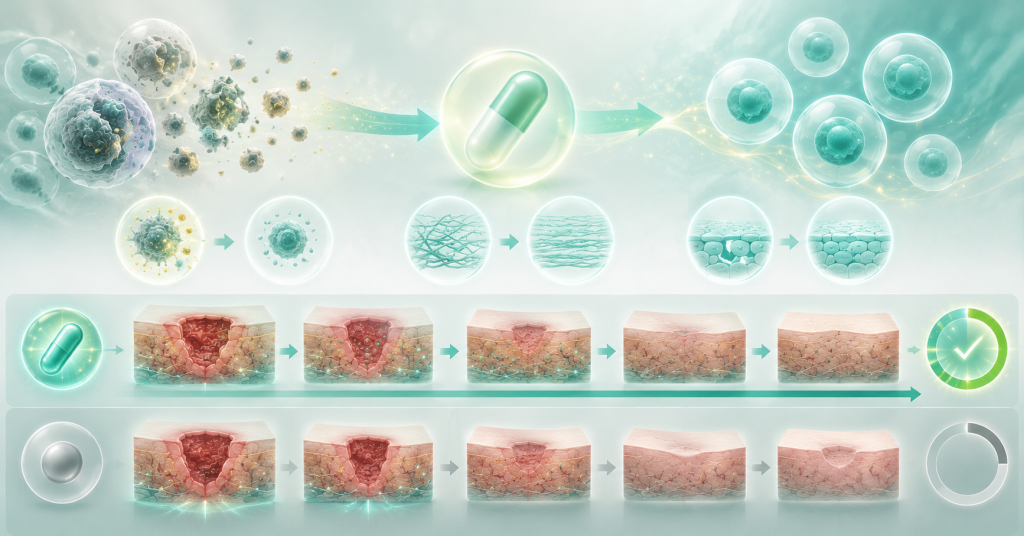 How ABT-263 improved wound healing