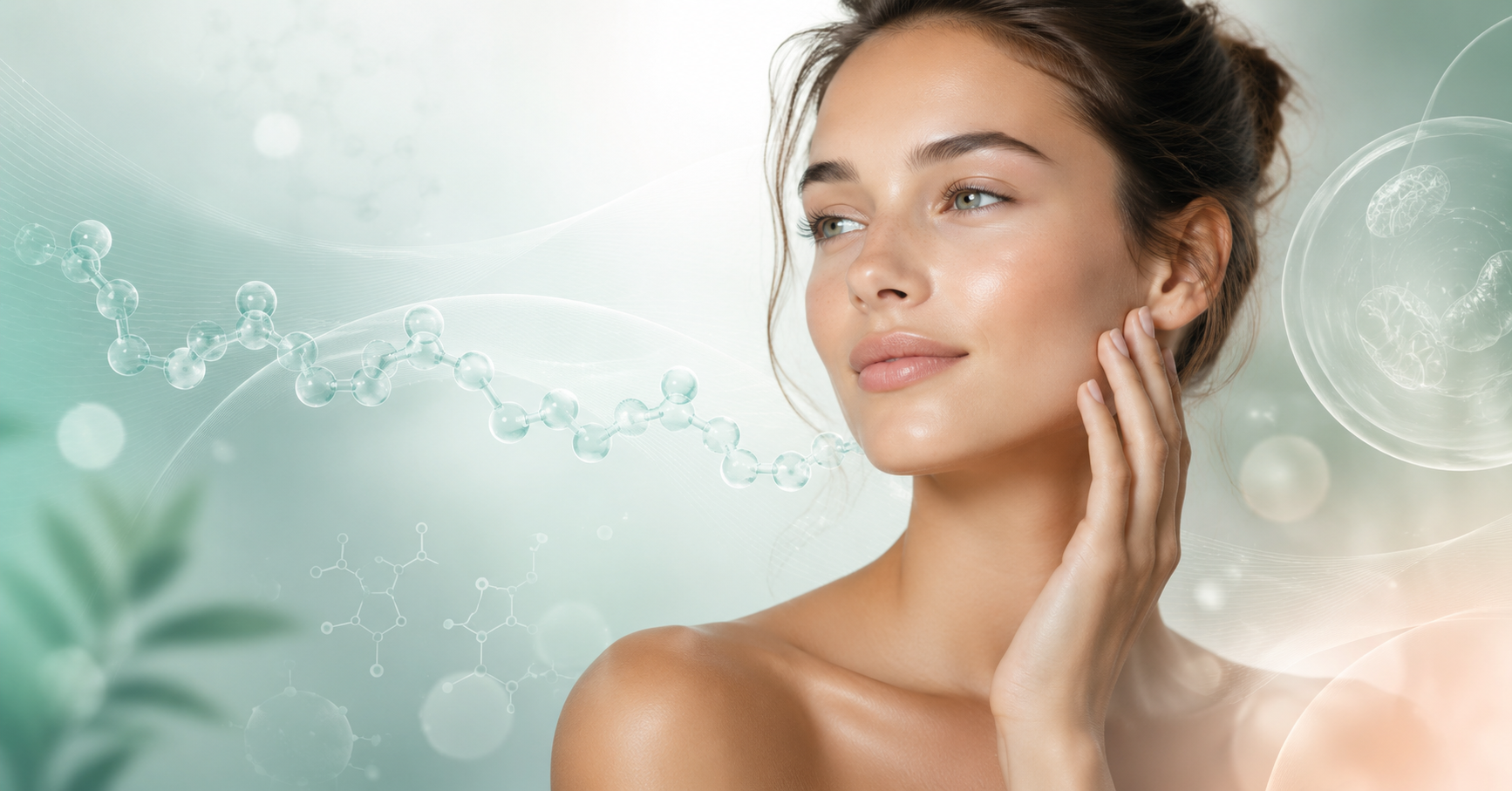 generer une image de couverture pour le titre de cet article : Palmitoyl Hexapeptide-12: anti-aging peptide for firm, elastic skin