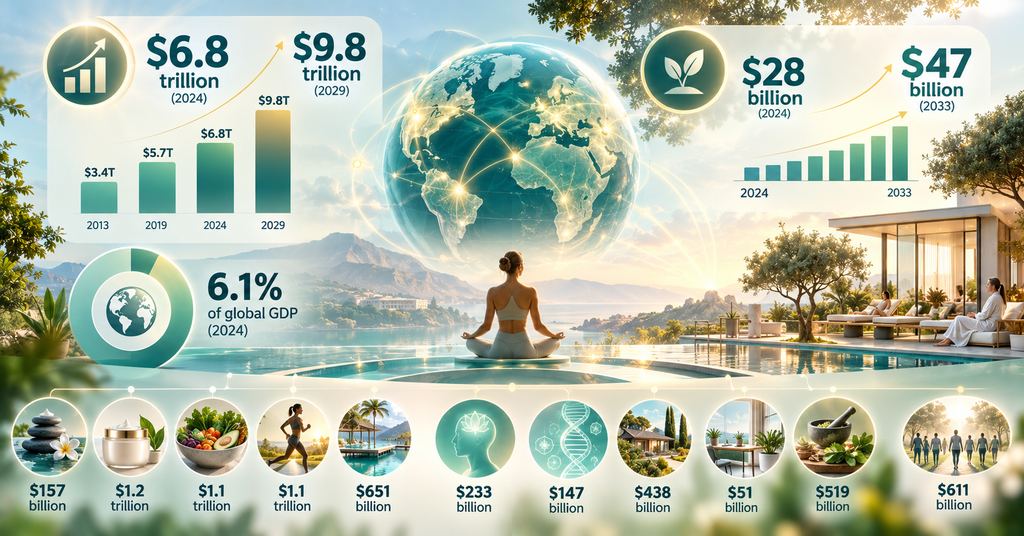 Explore the $6.8 trillion wellness economy and discover how luxury brands are turning longevity, healthy ageing and wellbeing into a growing market.